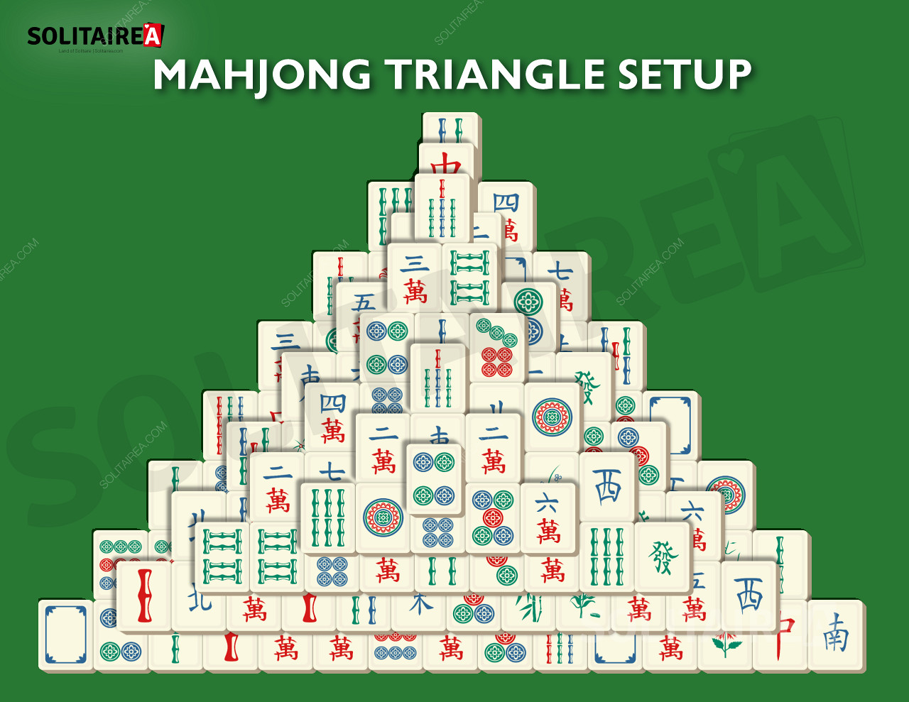 Mahjong Triangle - O layout triangular