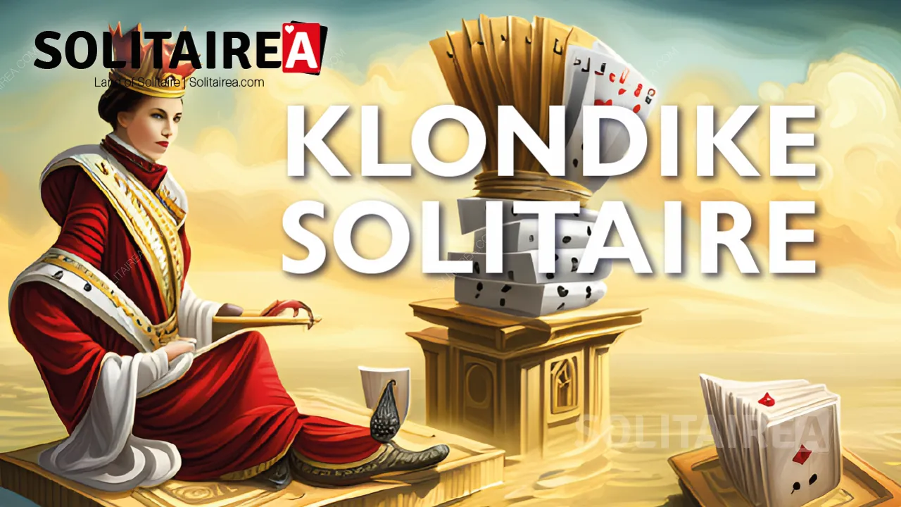 Klondike Solitaire é a versão mais popular dos jogos de paciência.